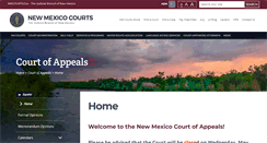 Desktop Screenshot of coa.nmcourts.gov